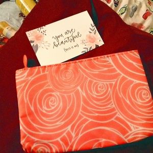 Rose Ipsy Make up bag (bag only)